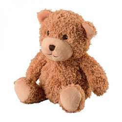 Bouillotte chauffante micro-ondes à graines avec housse peluche - Teddy marron - Warmies