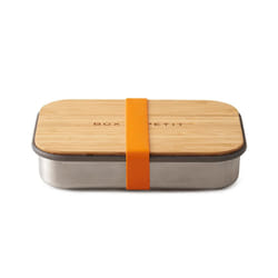 black+blum BAM-SB003 boîte hermétique alimentaire Rectangulaire Orange, Argent, Bois 1 pièce(s)