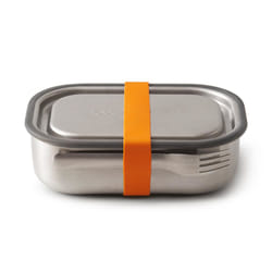 black+blum BAM-SS-L003 gamelle Boîte de rangement alimentaire Silicone, Acier inoxydable Orange, Acier inoxydable 1 pièce(s)