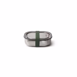 black+blum BAM-SS-S010, Boîte, Rectangulaire, 0,6 L, Olive, Silicone, Acier inoxydable, Acier inoxydable