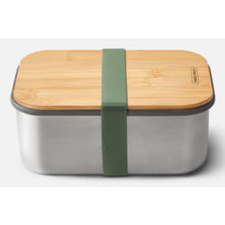 black+blum BAM-SB-L010 boîte hermétique alimentaire Rectangulaire 1,25 L Olive, Acier inoxydable 1 pièce(s)