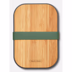 black+blum BAM-SB-L010 boîte hermétique alimentaire Rectangulaire 1,25 L Olive, Acier inoxydable 1 pièce(s)