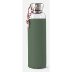black+blum GR-WB-M010 gourde Utilisation quotidienne 0,6 ml Verre, Nylon, Polypropylène (PP), Silicone, Acier inoxydable Olive