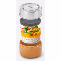 black+blum GR-LB-M014 boîte hermétique alimentaire Rond Pot 0,6 L Amande 1 pièce(s)