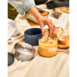 black+blum GR-LB-M014 boîte hermétique alimentaire Rond Pot 0,6 L Amande 1 pièce(s)
