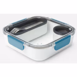 black+blum BAO-BA005, Boîte de rangement alimentaire, Adulte, Acier inoxydable, Turquoise, Silicone, Acier inoxydable, Monoch ...
