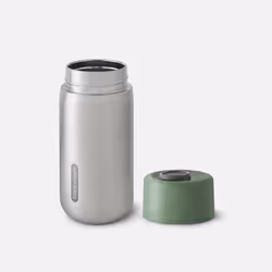 black+blum TC-SS010 gourde Randonnée 340 ml Nylon, Polyoxyméthyléne (POM), Polypropylène (PP), Silicone, Acier inoxydable Olive