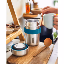 black+blum BAM-FFB-S010 boîte hermétique alimentaire Rond Flacon 0,4 L Olive, Acier inoxydable 1 pièce(s) - Vue supplémentaire 4