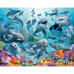 Papier peint Panoramique Aventure Sous-Marine Donnez à votre enfant la décoration murale dont il rêve. Avec ce décor mural vo ...