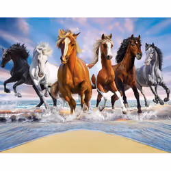 Papier peint mural Walltastic Chevaux Sauvages 305X244 CM - Collection : chevaux sauvages Donnez à votre enfant la décoration ...