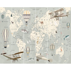 Walltastic - Papier peint mural Carte du Monde 305x244 cm