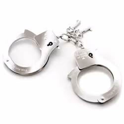 Lovehoney Fifty Shades of Grey You. Are. Mine., Manchons de mains de contention, Acier inoxydable, Métal, Clé, 1 pièce(s)