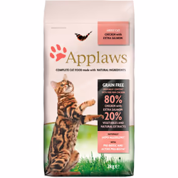 Applaws 5060122491648, Adulte, Toutes races, Poulet, Saumon, 7,5 kg
