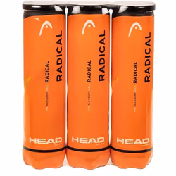 Balle de tennis - Head - Radical - Lot de 3 - 4 balles par tube - Haute performance