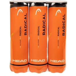 Balle de tennis - Head - Radical - Lot de 3 - 4 balles par tube - Haute performance