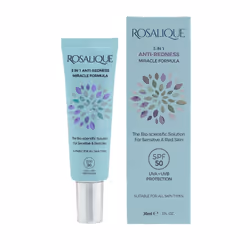 Rosalique 3 in 1 Anti-Redness Miracle Formula SPF50, Toutes couleurs de peau, Femmes, Anti-rougeurs, Tube, 1 pièce(s)