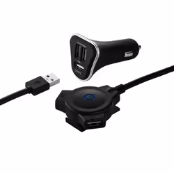QDOS SharePort, Auto, Allume-cigare, 5 V, Noir
