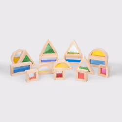 Tickit Blocs sensoriels, 1 an(s), Acrylique, Hévéa, Multicolore, Bois