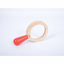 Tickit Lentille à main en bois, 180 mm, Loupe portative, Rouge, Bois, Bois