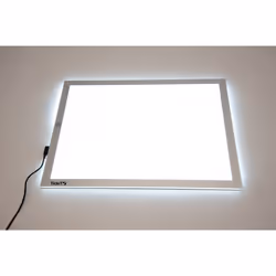 Tickit Panneaux lumineux rectangulaires (A3), Argent, Blanc