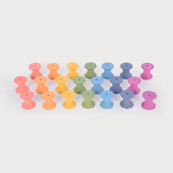 Tickit Bobines en bois arc-en-ciel, 0,8 an(s), Bois, Multicolore