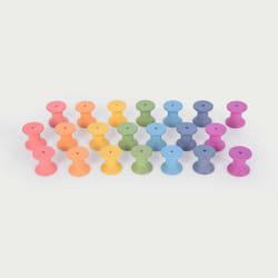 Tickit Bobines en bois arc-en-ciel