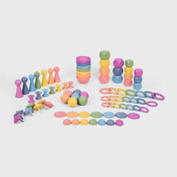 Tickit Super ensemble en bois arc-en-ciel