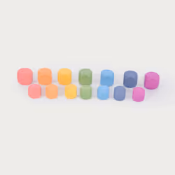 Tickit Cubes en bois arc-en-ciel, 0,8 an(s), Bois, Multicolore