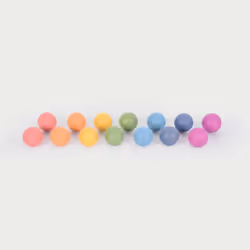 Tickit Boules en bois arc-en-ciel, 0,8 an(s), Bois, Multicolore