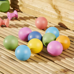 Tickit Boules en bois arc-en-ciel