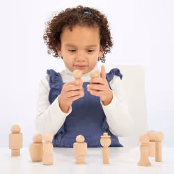 Tickit Figurines communautaires en bois