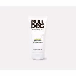 Bulldog Original, Gel de rasage, Hommes, Tous types de peau, 175 ml, Rafraîchissant, Lissage, Water, Aloe barbadensis leaf ju ...