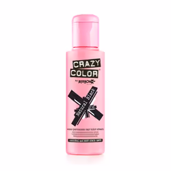 CRAZY COLOR Natural Black 100 ml, Noir, Natural Black, Unisexe, 100 ml, Tous types de cheveux, Bouteille