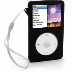 Étui - IGADGITZ - iPod Classic - Silicone Noir - Protection - Durable - Lavable