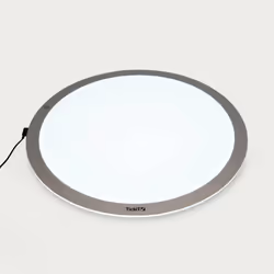 Tickit Panneau Lumineux Rond 60cm, Argent, Blanc
