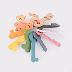 Tickit Clés en bois arc-en-ciel - Vue supplémentaire 10