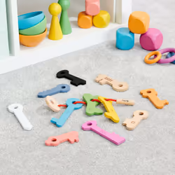 Tickit Clés en bois arc-en-ciel - Vue supplémentaire 12