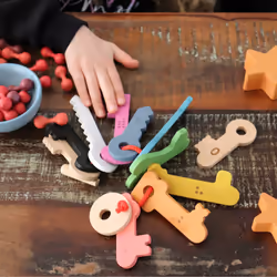 Tickit Clés en bois arc-en-ciel - Vue supplémentaire 17