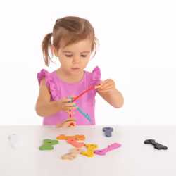 Tickit Clés en bois arc-en-ciel