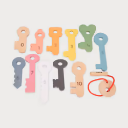 Tickit Clés en bois arc-en-ciel - Vue supplémentaire 8