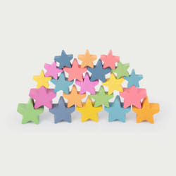 Tickit Étoiles en bois arc-en-ciel