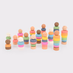 Tickit Rainbow Wooden Community People