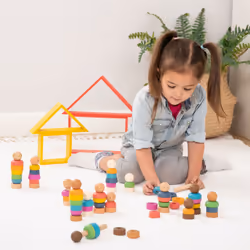Tickit Rainbow Wooden Community People
