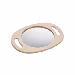 Tickit Miroir En Bois À Main, Bois, Bois