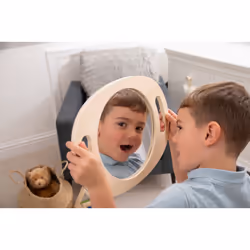 Tickit Miroir En Bois À Main