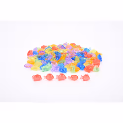 Tickit Poisson De Couleur Translucide - Pk120, 3 an(s), Acrylique, Multicolore, Translucide