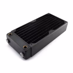 XSPC RX240, Laiton, Cuivre, Noir, 2 ventilateur(s), 12 cm, RoHS Compliant, 130 mm