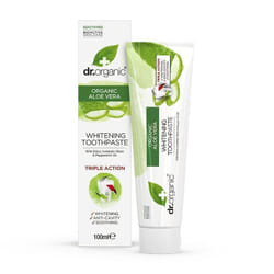 Dr Organic Aloe Vera Dentifrice blanchissant 100 ml