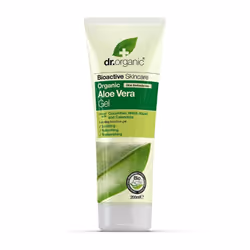 Dr Organic Aloe Vera, Gel douche, 200 ml, Unisexe, Corps, Peau sèche, Hydratant, Rafraîchissant, Régénérative, Apaisant