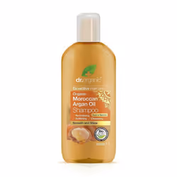Dr Organic Moroccan Argan Oil, 265 ml, Shampoing, Femmes, Brillant, Adoucissant, Bouteille, Aqua, Aloe barbadensis leaf juice ...